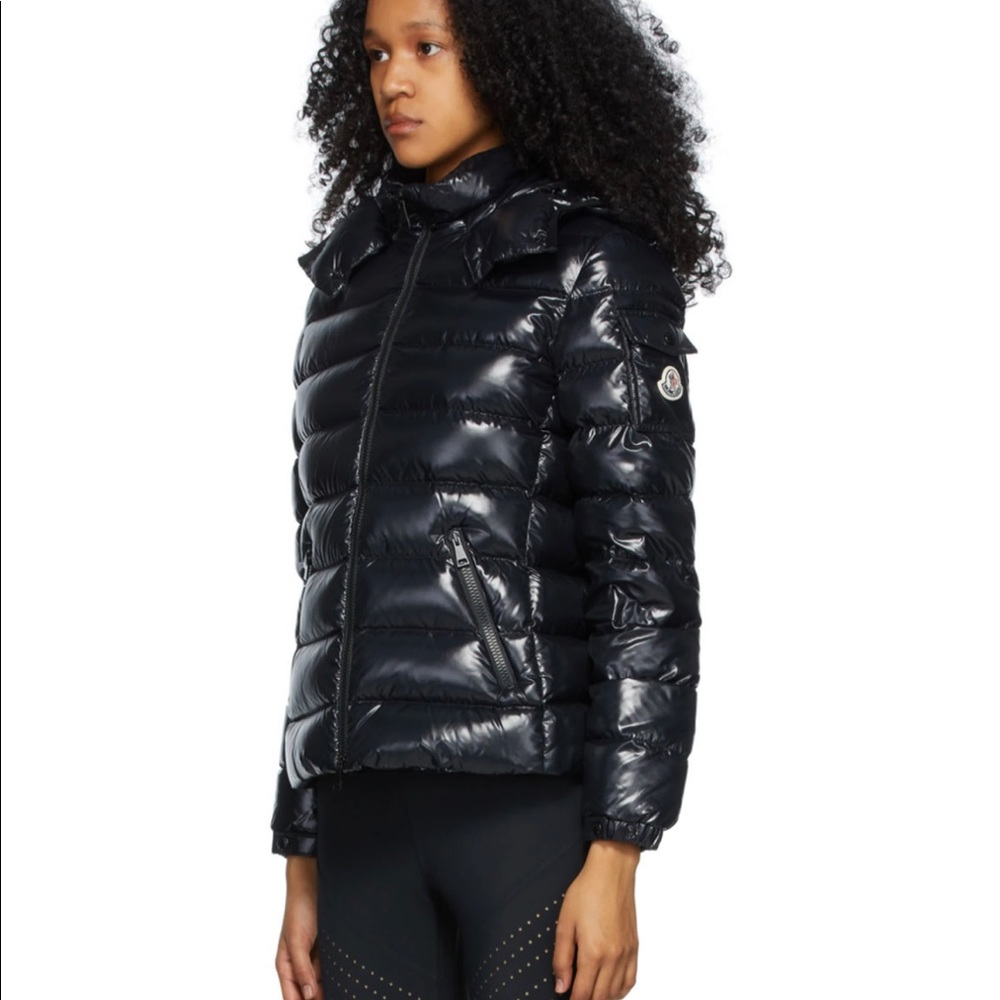 Moncler Black down baby jacket with tags